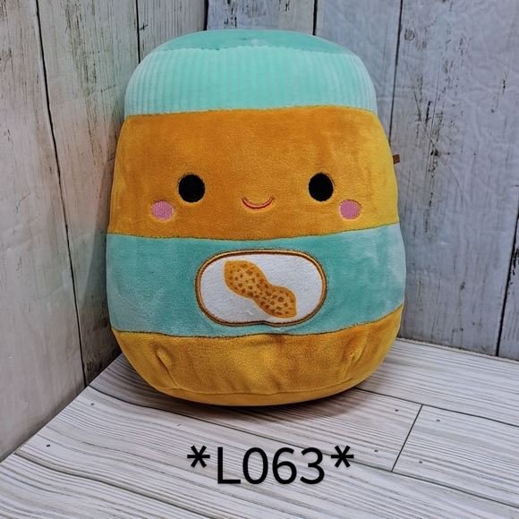 Kellytoy Food Squad Antoine Peanut Butter Jar 8"t Squishmallow Plush Doll Toy - Picture 8 of 8